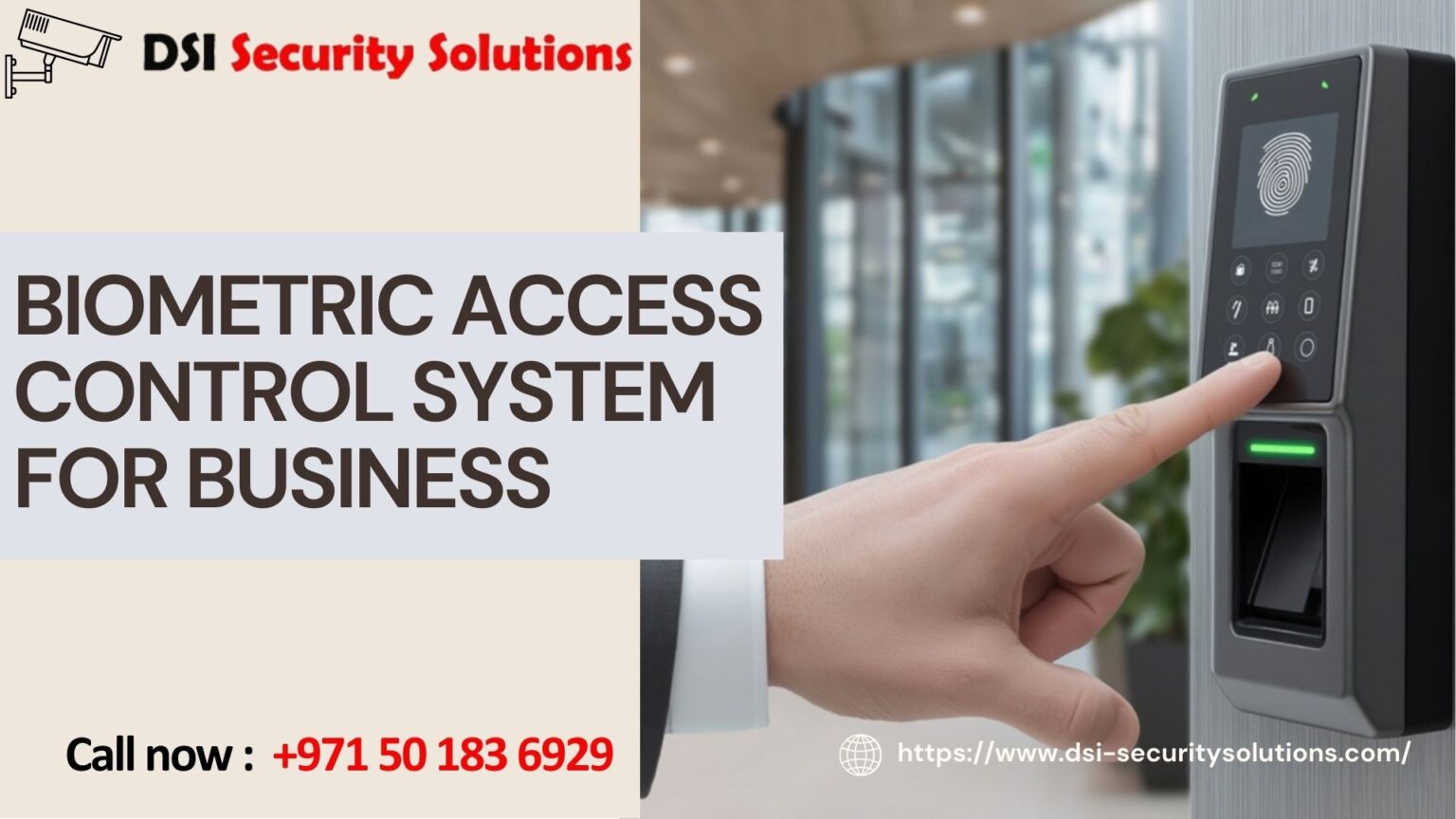 Biometric Access Control system for Business