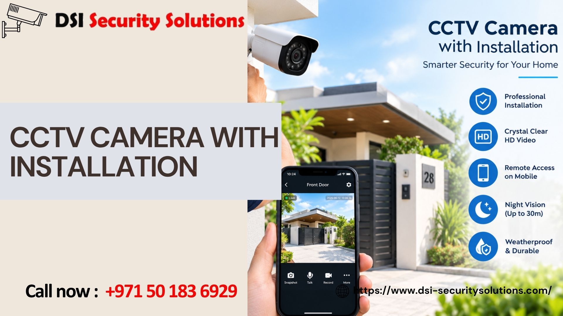 CCTV Camera with Installation